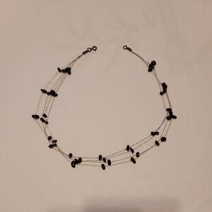 Elegant Garnet Beaded Necklace